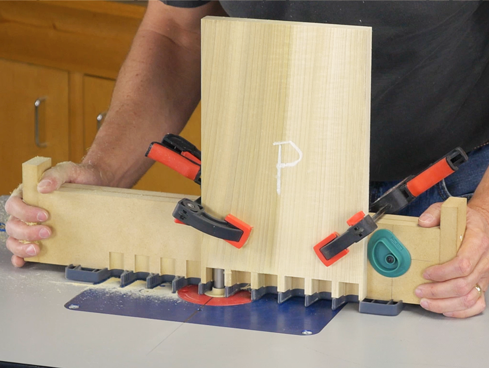 pin boards clamped